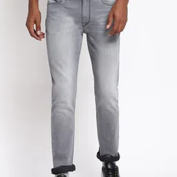 Lee Men Grey Skinny Fit Heavy Fade Stretchable Cotton Jeans-image-15
