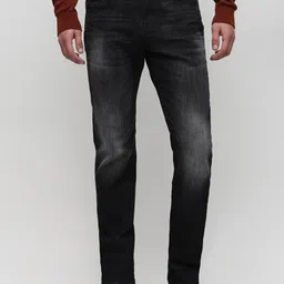 SELECTED Men Slim Fit Mid Rise Clean Look Dark Shade Stretchable Jeans-picture-36
