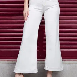 Miss Chase Women Flared Stretchable Jeans-picture-26