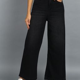 Urbano Fashion Women Mid-Rise Wide Leg Jeans-image-37
