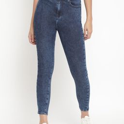 Belliskey Women Blue Skinny Fit High-Rise Stretchable Jeans-picture-3