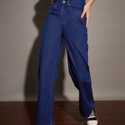 SASSAFRAS Women High-Rise Clean Look Stretchable Jeans-picture-7