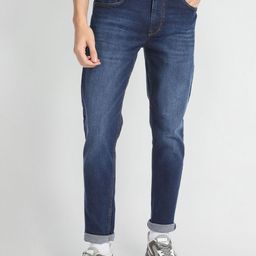 Flying Machine Men Slim Tapered Fit Light Fade Stretchable Jeans-image-33