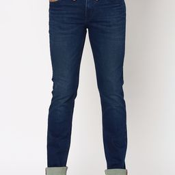Mufti Men Slim Fit Mid-Rise Clean Look Light Fade Stretchable Jeans-picture-18
