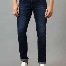 Cantabil Men Mid-Rise Light Fade Cotton Stretchable Jeans-image-10