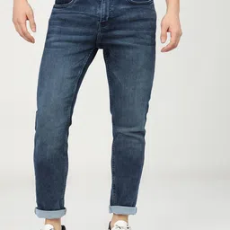 HIGHLANDER Men Blue Tapered Fit Light Fade Stretchable Jeans-picture-32