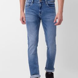 SPYKAR Men Straight Fit Light Fade Stretchable Jeans-image-94