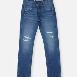Pepe Jeans Boys Slim Fit Low Distress Light Fade Stretchable Jeans-image-90