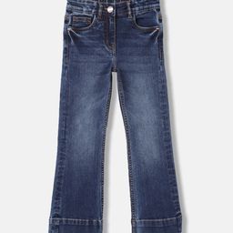 ELLE Girls Bootcut Mid-Rise Clean Look Light Fade Stretchable Jeans-picture-24