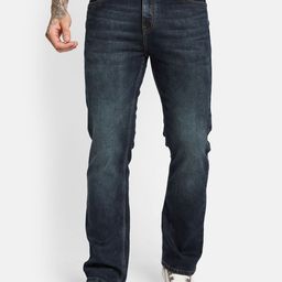 Octave Men Bootcut Low Distress Light Fade Stretchable Jeans-image-22