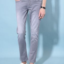 Crimsoune Club Men Lean Slim Fit Light Fade Stretchable Jeans-image-83