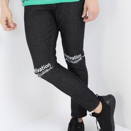 HIGHLANDER Men Black Skinny Fit Slash Knee Stretchable Jeans-image-90