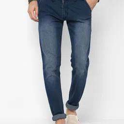 Urbano Fashion Men Blue Slim Fit Mid-Rise Clean Look Stretchable Jeans-picture-20