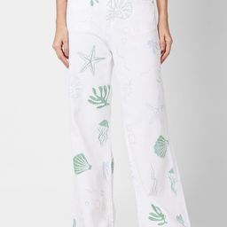 SPYKAR Women Wide Leg High-Rise Printed Stretchable Jeans-image-29