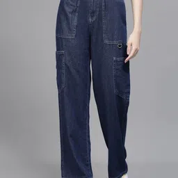 Global Republic Women Solid High-Rise Stretchable Regular Fit Jeans-image-79