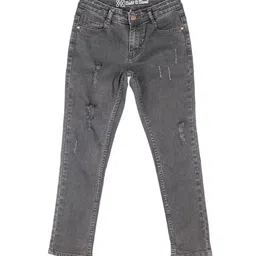 Knit N Knot Boys Slim Fit Mid-Rise Mildly Distressed Stretchable Jeans-picture-42