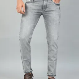 Bushirt Men Slim Fit Clean Look Heavy Fade Stretchable Jeans-picture-33