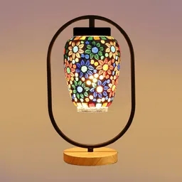 Devansh Black & White Abstract Table Lamps-29