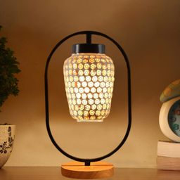 Devansh Black & White Abstract Table Lamps-51