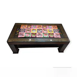 TANLOOMS Pink & Yellow Printed Rangoli Design Rectangular Table Runner-19