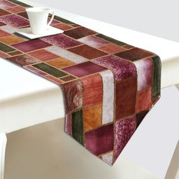 DREAM WEAVERZ Pink & Purple Printed Table Runner-55