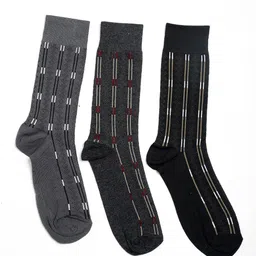 Alvaro Castagnino Men Pack Of 3 Assorted Above Ankle-Length Socks-image-21