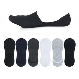 BAESD Men Pack Of 6 Breathable Low Cut Bamboo Shoe Liners-46