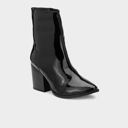 ADORLY Women Pointed Toe Mid Top Block Heels Cowboy Boots-18