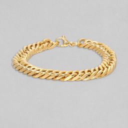Roadster Men Brass Gold-Plated Link Bracelet-44