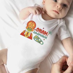 KNITROOT Infants Onam Ashamsakal Printed Cotton Bodysuit-image-69