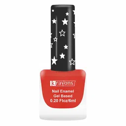 krayons Cute Super Matte Finish Gel Based Nail Enamel - 6ml - Ruby Red Matte 06-11