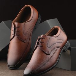 INVICTUS Men Textured Formal Derbys-picture-4