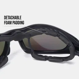 Reccy Unisex Shield Sunglasses with Polarised and UV Protected Lens U-SG-501-U-RED image 3