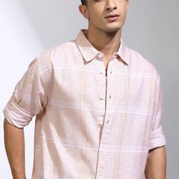 HIGHLANDER Men Opaque Checked Casual Shirt-image-62