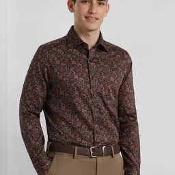 Allen Solly Sport Men Slim Fit Ethnic Motifs Printed Cotton Formal Shirt-image-29