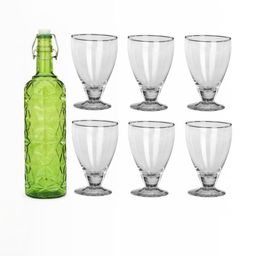 SOMIL Green Glass Airtight Can Bottle-image-98