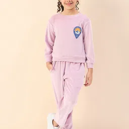 Stylo Bug Girls Round Neck Sweatshirt With Trousers-image-24