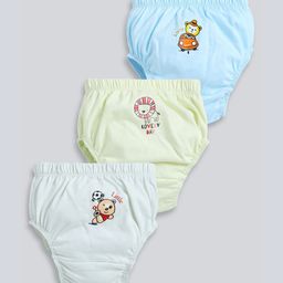 MooNKids Kids Pack Of 3 Printed Pure Cotton Basic Bloomers R1-MK_Bloomer_311-27