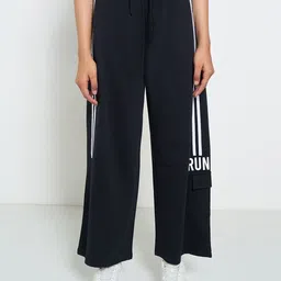 Ajile by Pantaloons Women Striped Cotton High-Rise Trousers-image-36