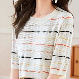 StyleCast Women Abstract Printed Round Neck Pullover-picture-20
