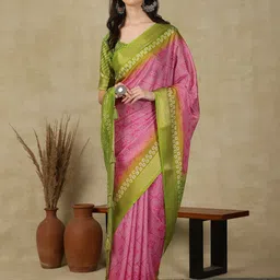 all about you Bandhani Printed Zari Bandhani Saree-picture-58