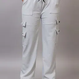 PROBASIC Women Regular Fit Mid Rise Cotton Cargos-image-19