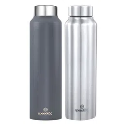 Speedex Grey & Silver 2 Pieces Stainless Steel Water Bottle - 1000 ml Each-image-5