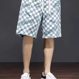 Mast & Harbour Men Checked Loose Fit Technology Shorts-picture-31