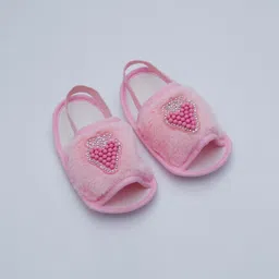 Daizy Girls Lightweight Embellished Cotton Booties-image-18