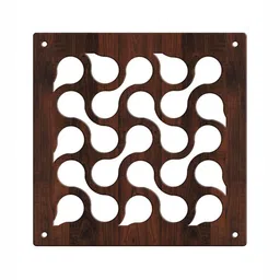 RANDOM Brown Geometric Window Blinds image 3