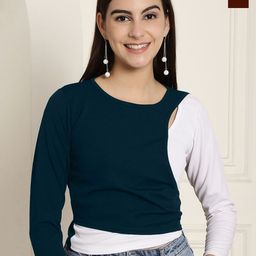 Tromko Pack of 2 V-Neck Crop Top-image-95