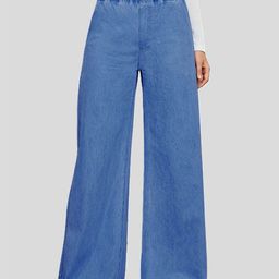 ADBUCKS Women Mid-Rise Wide Leg Cotton Jeans-image-69