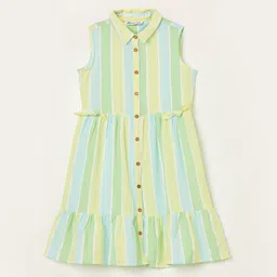 Fame Forever by Lifestyle Striped A-Line Dress-image-28