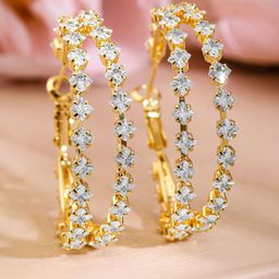 Rubans Voguish Classic Hoop Earrings-image-77